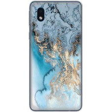 Чохол для Samsung Galaxy A01 Core (A013) MixCase мармур бірюзовий мікс
