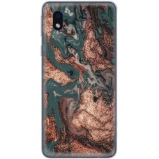 Чохол для Samsung Galaxy A01 Core (A013) MixCase мармур темно-зелений