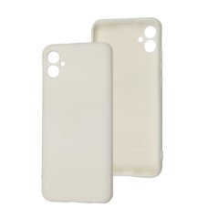 Чохол для Samsung Galaxy A04E (A042) Silicone Full Тризуб білий