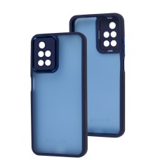 Чохол для Xiaomi Redmi 10 Luxury Metal Lens синій