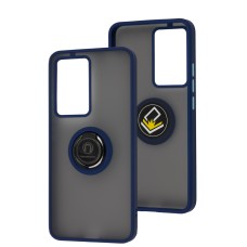 Чохол для Xiaomi Poco F5 Pro / Redmi K60 LikGus Edging Ring синій