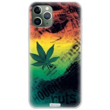 Чохол для iPhone 11 Pro MixCase трава листя дим