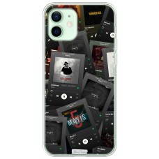 Чохол для iPhone 12 MixCase музика альбоми темний