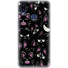 Чохол для Samsung Galaxy A10s (A107) MixCase мультики black cat