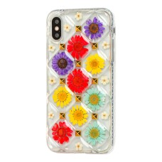 Чохол для iPhon X/Xs Flowers 3D "гербери"