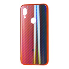 Чохол для Xiaomi Redmi 7 Carbon Gradient Hologram червоний