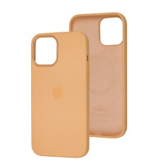 Чохол для iPhone 12 Pro Max MagSafe Silicone Full Size cantaloupe