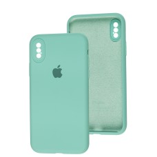 Чохол для iPhone X / Xs Slim Full camera sea blue