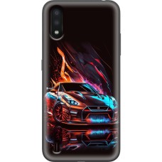 Чохол для Samsung Galaxy A01 (A015) MixCase машини неон mix car