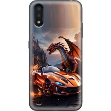 Чохол для Samsung Galaxy A01 (A015) MixCase машини неон дракон