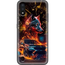 Чохол для Samsung Galaxy A01 (A015) MixCase машини неон bmw вовк
