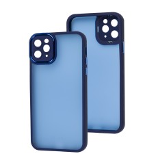 Чохол для iPhone 11 Pro Max Luxury Metal Lens синій