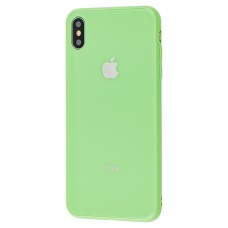 Чохол New glass для iPhone Xs Max м'ятний