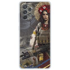 Чохол для Samsung Galaxy A72 MixCase патріотичні дівчина воїн