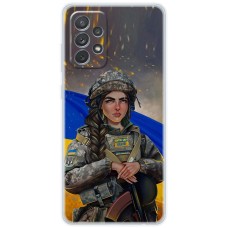 Чохол для Samsung Galaxy A72 MixCase патріотичні дівчина воїн
