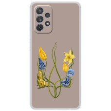 Чохол для Samsung Galaxy A72 MixCase патріотичні квіти у формі г