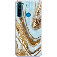 Чохол для Xiaomi Redmi Note 8 MixCase мармур світло-бірюзовий I