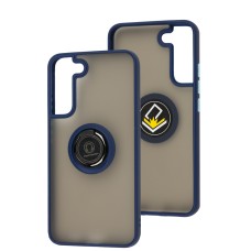 Чохол для Samsung Galaxy S22+ (S906) LikGus Edging Ring синій