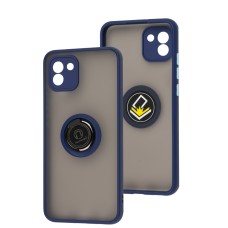 Чохол для Samsung Galaxy A03 (A035) LikGus Edging Ring синій