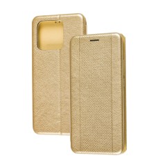 Чохол книжка для Xiaomi Redmi 10C / Poco C40 Aclass золотистий