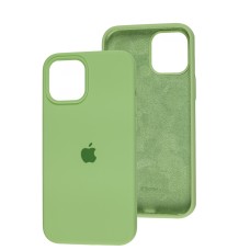 Чохол для iPhone 12 Pro Max Silicone Full м'ятний / mint