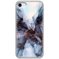 Чохол для iPhone 7 / 8 / SE MixCase мармур темно-бірюзовий