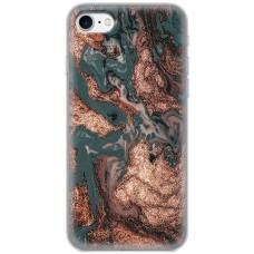 Чохол для iPhone 7/8/SE MixCase мармур темно-зелений