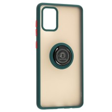 Чохол для Samsung Galaxy A71 (A715) LikGus Edging Ring оливковий