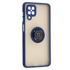 Чохол для Samsung Galaxy A12 (A125) LikGus Edging Ring синій