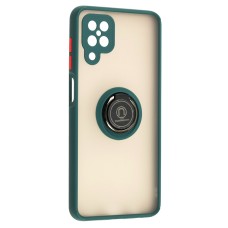 Чохол для Samsung Galaxy A12 (A125) LikGus Edging Ring оливковий