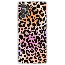 Чохол для Samsung Galaxy A13 (A135) MixCase Леопард рожево-жовтогарячий