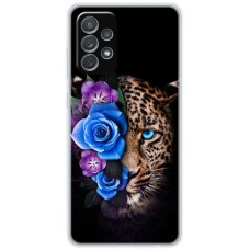Чохол для Samsung Galaxy A13 (A135) MixCase Леопард у квітах