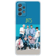 Чохол для Samsung Galaxy A13 (A135) MixCase BTS на блакитному