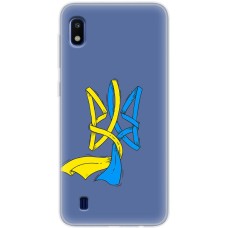 Чохол для Samsung Galaxy A10 (A105) MixCase патріотичні синє-жовтий Тризуб