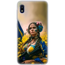 Чохол для Samsung Galaxy A10 (A105) MixCase патріотичні ніжна Українка