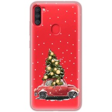 Чохол для Samsung Galaxy A11 / M11 MixCase Новий рік ялинка їде додому