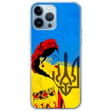 Чохол для iPhone 13 Pro Max MixCase патріотичні українка у вишиванці