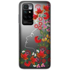 Чохол для Xiaomi Redmi 10 MixCase квіти українська муза