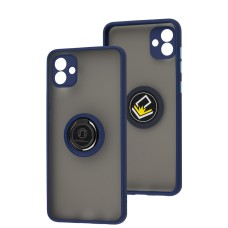 Чохол для Samsung Galaxy A04 (A045) LikGus Edging Ring синій