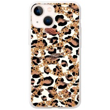 Чохол для iPhone 13 mini MixCase Леопард ланцюжок