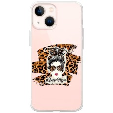 Чохол для iPhone 13 mini MixCase Леопард super mom