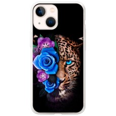 Чохол для iPhone 13 mini MixCase Леопард у квітах