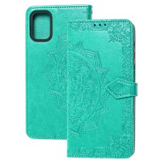 Чохол книжка для Samsung Galaxy M51 (M515) "Art з візитівкою" бірюзовий