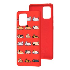 Чохол для Samsung Galaxy S10 Lite (G770) Wave Fancy sleeping dogs / red