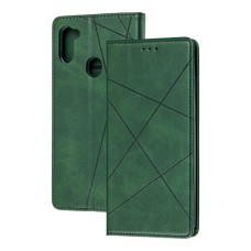Чохол книжка Business Leather для Samsung Galaxy A11/M11 зелений