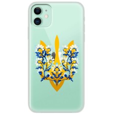 Чохол для iPhone 12 mini MixCase патріотичні тризуб в квітах