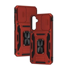 Чохол для Samsung Galaxy A05S (A057) Camshield Army Ring червоний