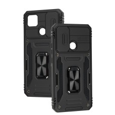 Чохол для Xiaomi Redmi 9C / 10A Camshield Army Ring чорний
