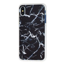 Чохол для iPhone Xs Max силікон Tech 21 "мармур" чорний