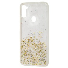 Чохол для Samsung Galaxy A11/M11 Wave confetti прозоро-золотистий
